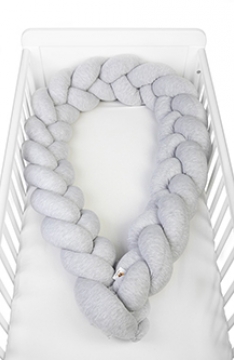 YappyGum Kinderbett-Bumper, grey