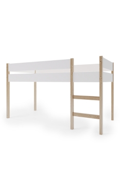 YappyGrott halbhohes Bett, WHITE
