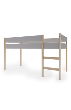YappyGrott halbhohes Bett, LIGHT GREY